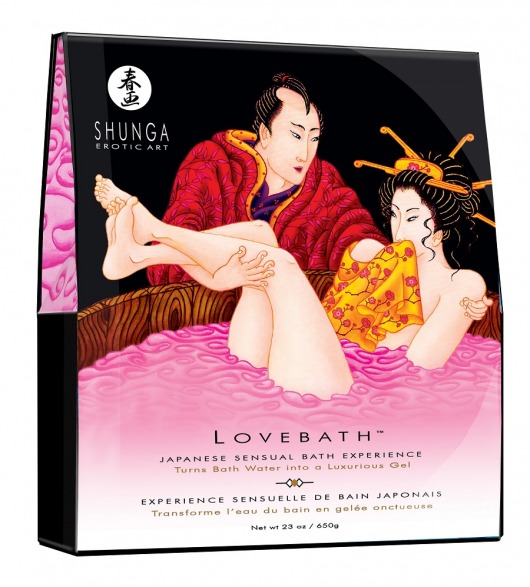 Соль для ванны Lovebath Dragon Fruit, превращающая воду в гель - 650 гр. - Shunga - купить с доставкой в Симферополе