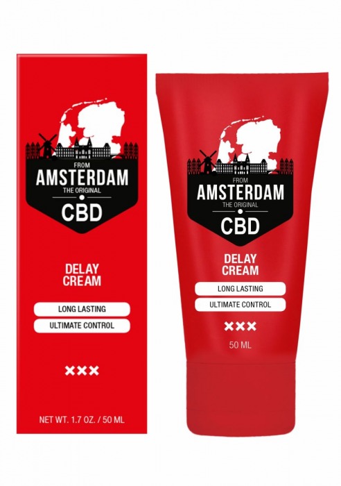 Крем-пролонгатор CBD from Amsterdam Delay Cream - 50 мл. - Shots Media BV - купить с доставкой в Симферополе