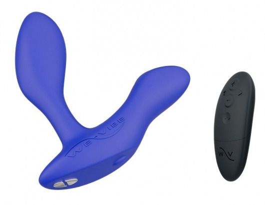 Синий анальный вибратор We-Vibe Vector+ - We-vibe - в Симферополе купить с доставкой