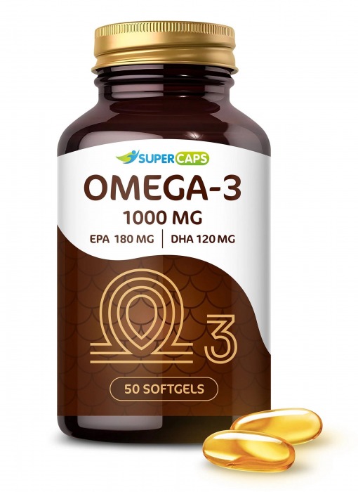 Пищевая добавка SuperCaps OMEGA-3 - 50 капсул (1000 мг) - SuperCaps - купить с доставкой в Симферополе