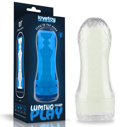 Светящийся в темноте мастурбатор Lumino Play Masturbator Pocketed - Lovetoy - в Симферополе купить с доставкой