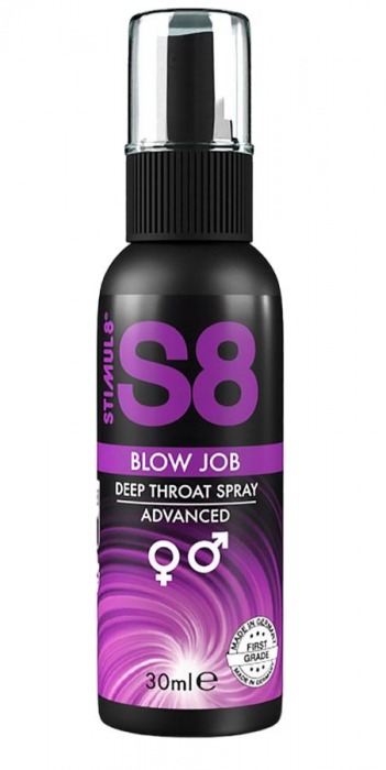 Лубрикант для орального секса S8 Deep Throat Spray - 30 мл. - Stimul8 - купить с доставкой в Симферополе