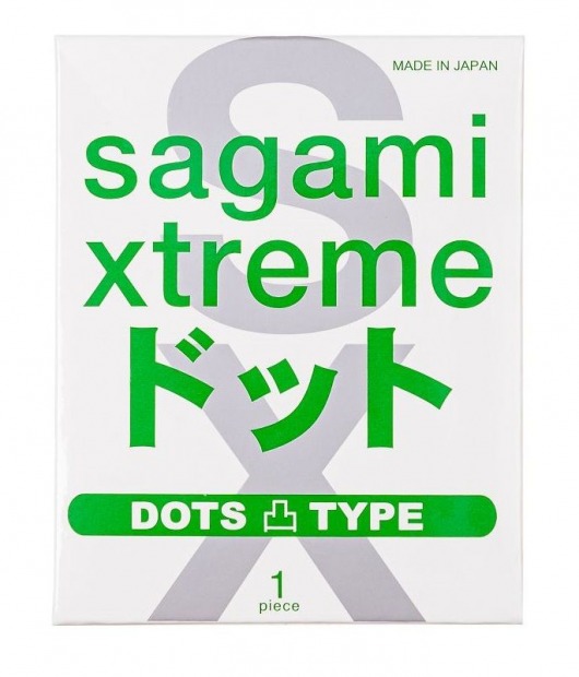 Презерватив Sagami Xtreme Type-E с точками - 1 шт. - Sagami - купить с доставкой в Симферополе