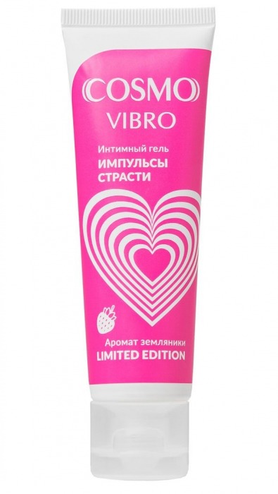 Возбуждающий гель на водно-силиконовой основе Cosmo Vibro с ароматом земляники - 50 гр. - Биоритм - купить с доставкой в Симферополе