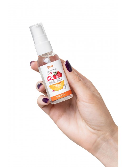 Съедобная гель-смазка Yovee «Двойной соблазн» с Д-пантенолом и вкусом клубники и дыни - 50 мл. - ToyFa - купить с доставкой в Симферополе