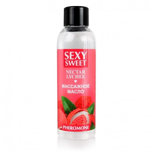 Массажное масло Sexy Sweet Nectar Lychee с феромонами и ароматом личи - 75 мл. - Биоритм - купить с доставкой в Симферополе