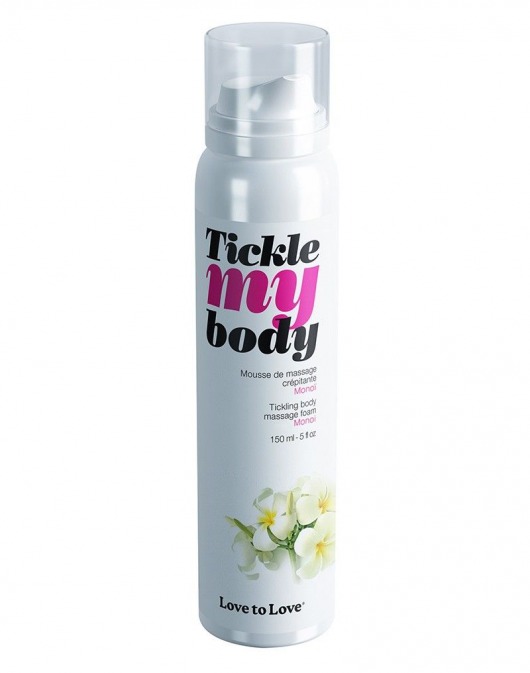 Массажная хрустящая пенка Tickle My Body Monoi с ароматом моной - 150 мл. - Love to Love - купить с доставкой в Симферополе