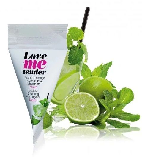 Съедобное согревающее массажное масло Love Me Tender Mojito с ароматом мохито - 10 мл. - Love to Love - купить с доставкой в Симферополе