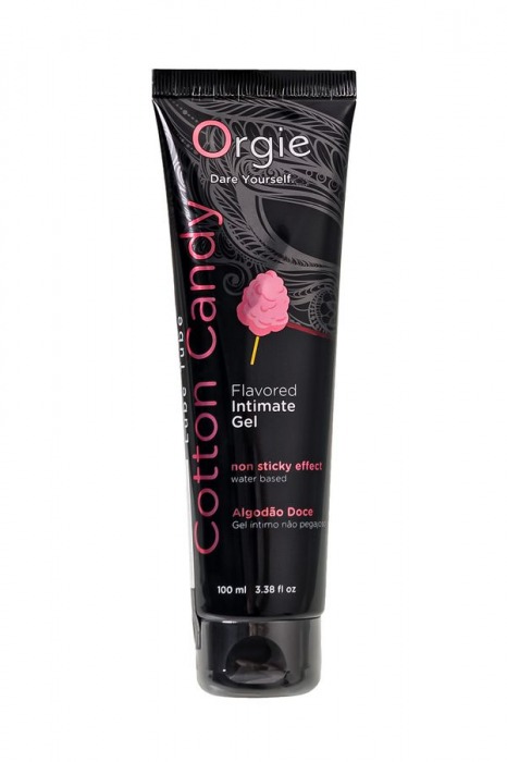 Интимный гель на водной осное Lube Tube Cotton Candy со вкусом сахарной ваты - 100 мл. - ORGIE - купить с доставкой в Симферополе