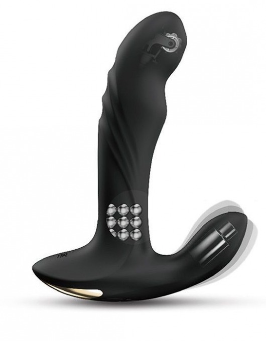Черный вибромассажер простаты Multi P-Joy с 3 моторами - Dorcel - в Симферополе купить с доставкой