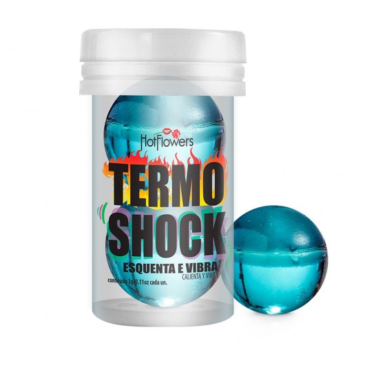 Интимный гель Termo Shock Hot Ball с разогревающе-покалывающим эффектом (2 шарика по 3 гр.) - HotFlowers - купить с доставкой в Симферополе