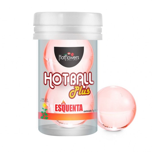 Лубрикант на масляной основе Hot Ball Plus с разогревающим эффектом (2 шарика по 3 гр.) - HotFlowers - купить с доставкой в Симферополе