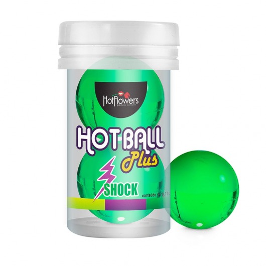 Лубрикант на силиконовой основе Hot Ball Plus с покалывающим эффектом (2 шарика по 3 гр.) - HotFlowers - купить с доставкой в Симферополе