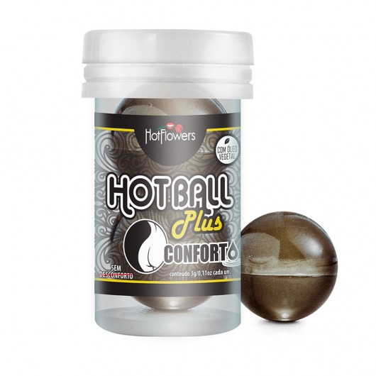 Анальный лубрикант на масляной основе Hot Ball Plus Conforto (2 шарика по 3 гр.) - HotFlowers - купить с доставкой в Симферополе