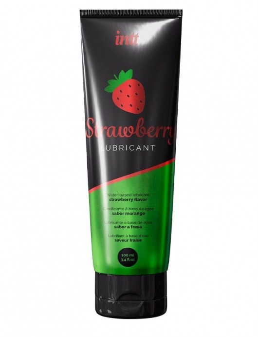 Смазка на водной основе с ароматом клубники Strawberry Lubricant - 100 мл. - INTT - купить с доставкой в Симферополе