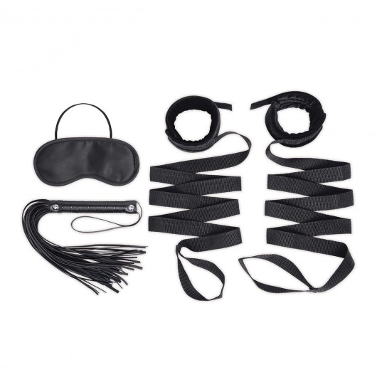 Эротический набор 4PC Bondage Bed Strap   Flogger Kit - Lux Fetish - купить с доставкой в Симферополе