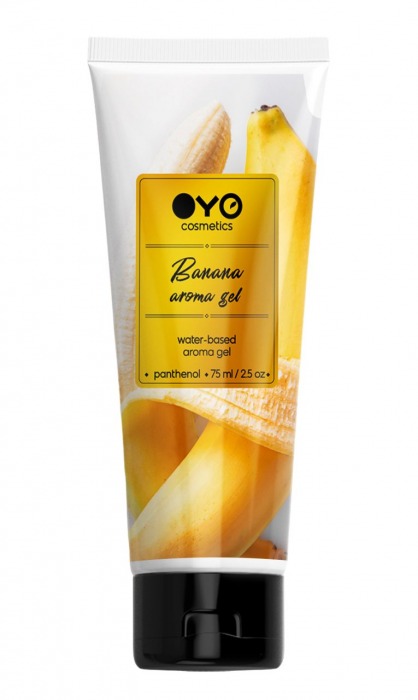 Лубрикант на водной основе OYO Aroma Gel Banana с ароматом банана - 75 мл. - OYO - купить с доставкой в Симферополе