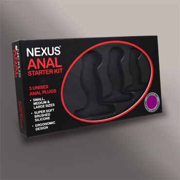 Набор из 3 массажеров простаты чёрного цвета NEXUS ANAL STARTER KIT - Nexus Range - в Симферополе купить с доставкой