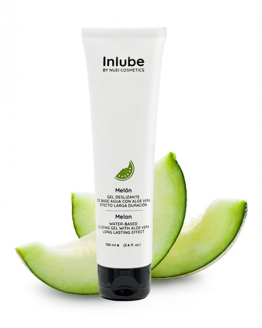 Лубрикант на водной основе Nuei Inlube с алоэ вера и ароматом дыни - 100 мл. - Nuei cosmetics - купить с доставкой в Симферополе