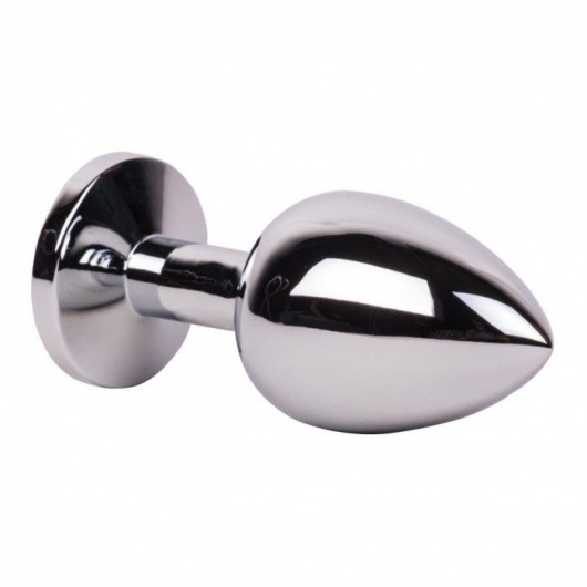 Большой стальной плаг с розовым кристаллом Pink Bubble Gum - 9,5 см. - Erotic Fantasy - купить с доставкой в Симферополе