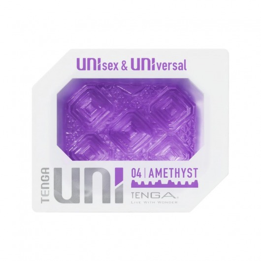 Фиолетовый мастурбатор-стимулятор Tenga Uni Amethyst - Tenga - в Симферополе купить с доставкой