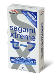 Презервативы Sagami Xtreme Ultrasafe с двойным количеством смазки - 10 шт. - Sagami - купить с доставкой в Симферополе