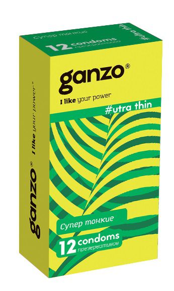 Ультратонкие презервативы Ganzo Ultra thin - 12 шт. - Ganzo - купить с доставкой в Симферополе