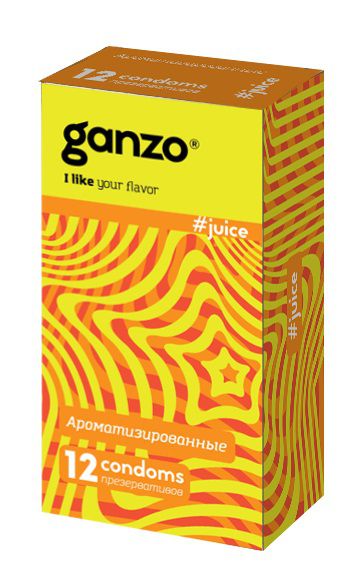 Ароматизированные презервативы Ganzo Juice - 12 шт. - Ganzo - купить с доставкой в Симферополе