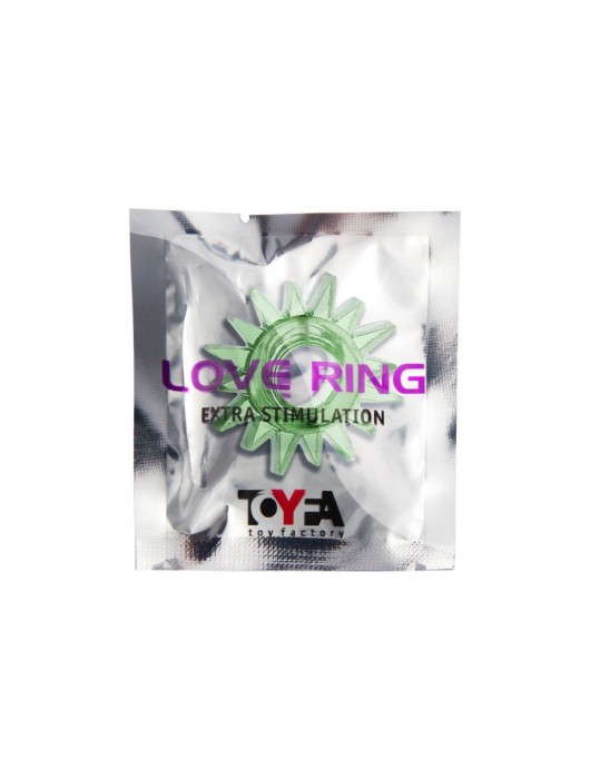 Зеленое эрекционное кольцо-солнце - Toyfa Basic - в Симферополе купить с доставкой