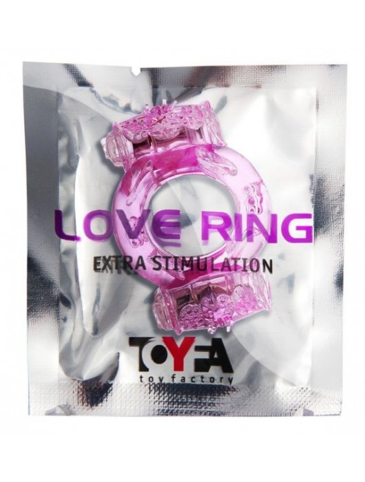Розовое виброкольцо с двумя батарейками - Toyfa Basic - в Симферополе купить с доставкой