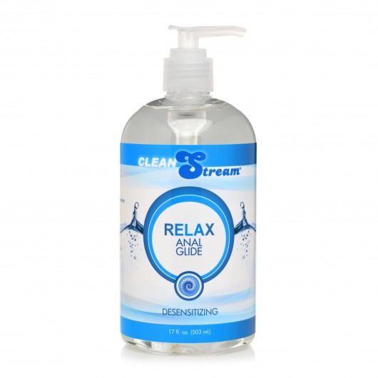 Анальный лубрикант на водной основе Relax Desensitizing Anal Lube - 503 мл. - XR Brands - купить с доставкой в Симферополе