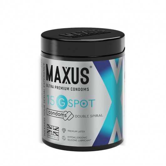 Гладкие презервативы Maxus G spot с двойной спиралью - 15 шт. - Maxus - купить с доставкой в Симферополе