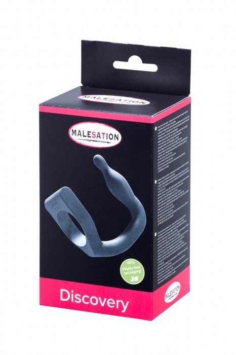 Эрекционное кольцо с вибровтулкой Discovery - MALESATION - в Симферополе купить с доставкой