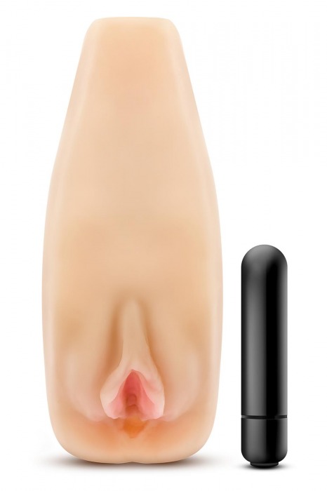 Мастурбатор-вагина с вибрацией Soft   Wet Natasha Realistic Beige Masturbator - Blush Novelties - в Симферополе купить с доставкой
