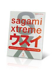 Ультратонкий презерватив Sagami Xtreme SUPERTHIN - 1 шт. - Sagami - купить с доставкой в Симферополе