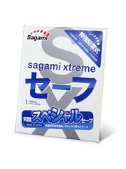 Презерватив Sagami Xtreme Ultrasafe с двойным количеством смазки - 1 шт. - Sagami - купить с доставкой в Симферополе