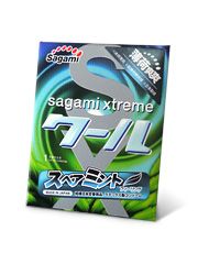 Презерватив Sagami Xtreme Mint с ароматом мяты - 1 шт. - Sagami - купить с доставкой в Симферополе