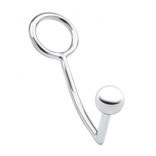 Кольцо на пенис с анальным стимулятором Stainless Steel Anal Hook   Cock Ring - BlueLine - в Симферополе купить с доставкой