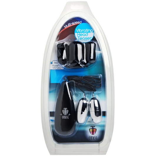 Черная стимулирующая насадка для головки полового члена Multi Speed Vibrating Penis Head Teaser - XR Brands - в Симферополе купить с доставкой