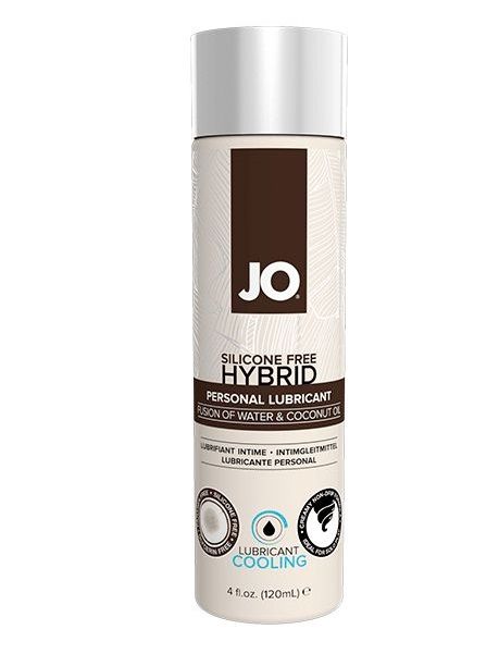 Водно-масляный лубрикант с охлаждающим эффектом JO Silicon free Hybrid Lubricant COOLING - 120 мл. - System JO - купить с доставкой в Симферополе