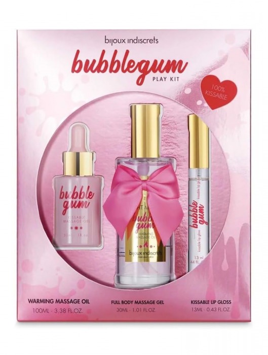 Набор средств для массажа и ласк Bubblegum Play Kit - Bijoux Indiscrets - купить с доставкой в Симферополе