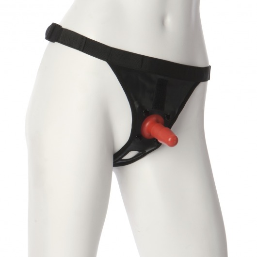 Трусики со штырьком для фиксации насадок Ultra Harness with Plug - Doc Johnson - купить с доставкой в Симферополе