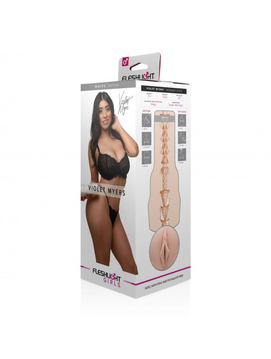 Мастурбатор-вагина Fleshlight Girls - Violet Myers Waifu - Fleshlight - в Симферополе купить с доставкой