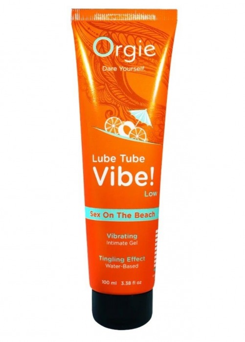 Гель с эффектом вибрации Lube Tube Vibe Low Sex On The Beach - 100 мл. - ORGIE - купить с доставкой в Симферополе