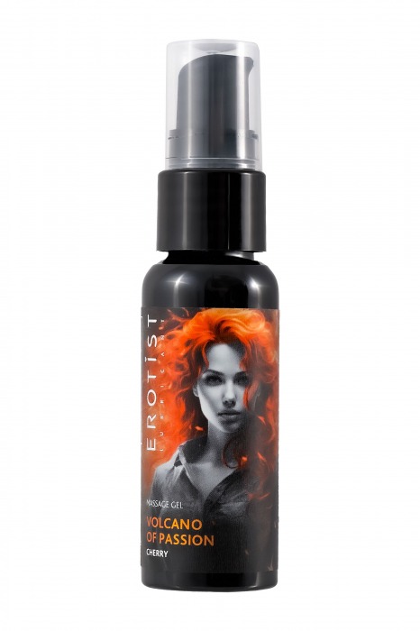 Гель с эффектом вибрации Volcano Of Passion со вкусом вишни - 25 мл. - Erotist Lubricants - купить с доставкой в Симферополе