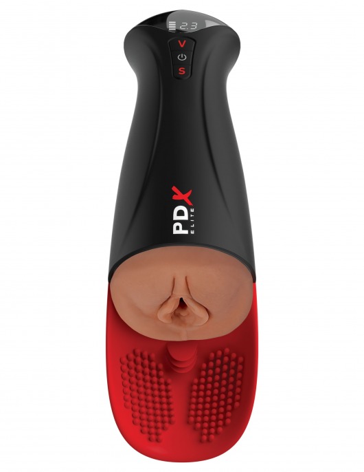 Мастурбатор-вагина в колбе с вибрацией Fuck-O-Matic Pro XL - Pipedream - в Симферополе купить с доставкой