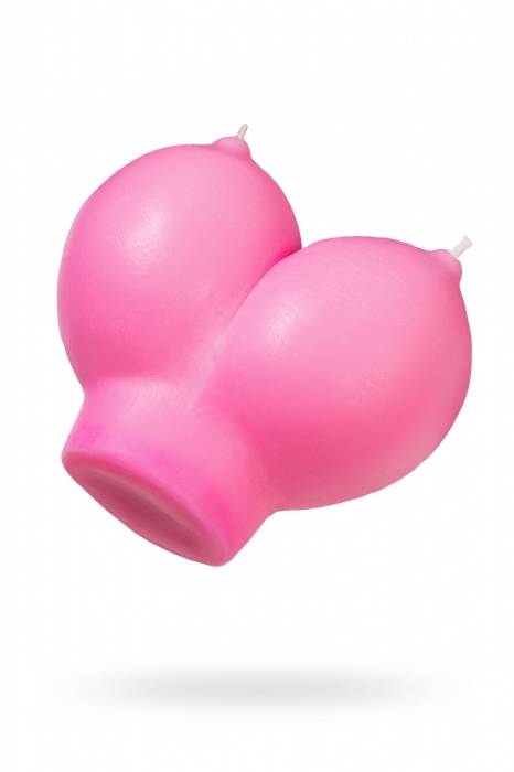 Розовая свеча «Сиськи» - 150 гр. - Pecado - купить с доставкой в Симферополе