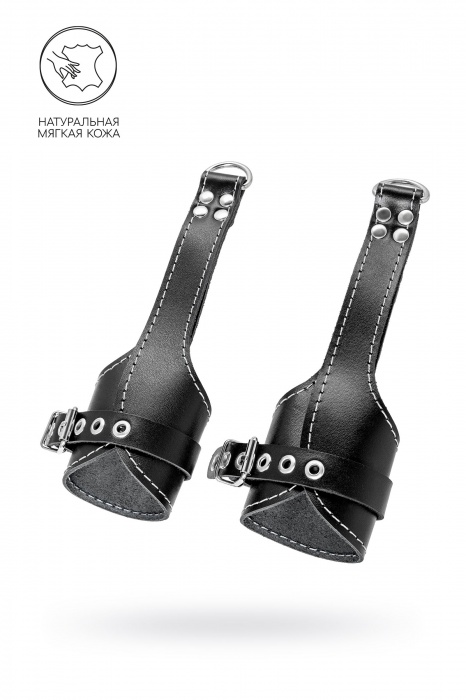 Черные подвесы с белой строчкой - Pecado - купить с доставкой в Симферополе