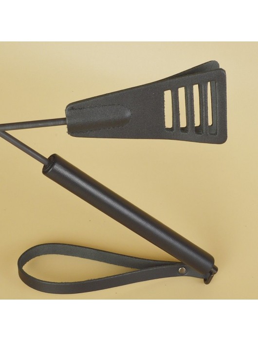 Черный кожаный стек «Сириус» - 60 см. - Sitabella - купить с доставкой в Симферополе