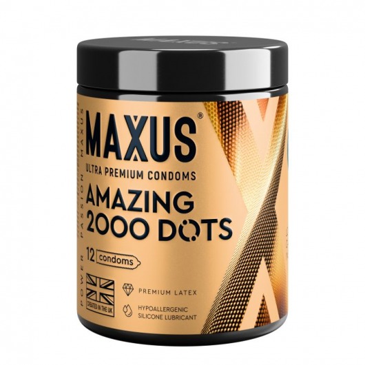 Точечные презервативы MAXUS 2000 Amazing Dots с железным кейсом - 12 шт. - Maxus - купить с доставкой в Симферополе